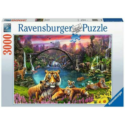 Ravensburger PUZZLE Puzzle 16719 tygrys w rajskiej warstwie 16719-tygrys, 3000 części, wielokolorowy 16719