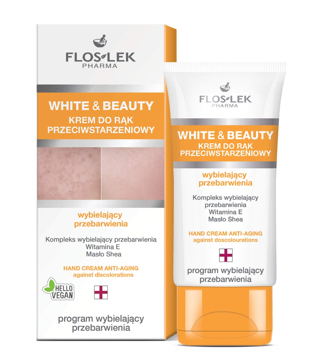 Flos-Lek Floslek White and Beauty Krem do rąk przeciwstarzeniowy wybielający przebarwienia 50ml SO_112116