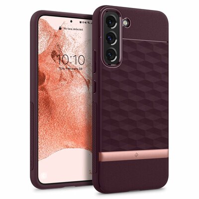 Spigen CASEOLOGY PARALLAX GALAXY S22 BURGUNDY