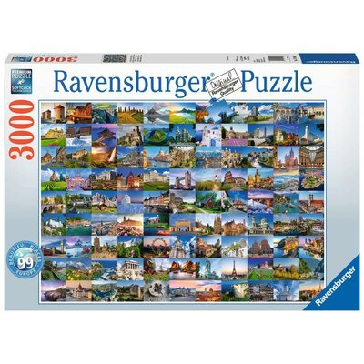 Ravensburger 99 miast Europy 3000 puzzli # Wakacyjne raty 10x0% tylko do 1.08.2029