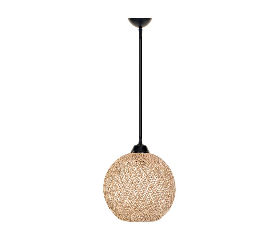 Żyrandol na lince JUTE 1xE27/60W/230V beżowy