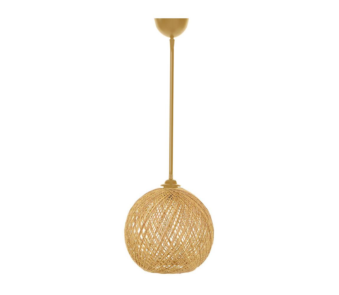 Żyrandol na lince JUTE 1xE27/60W/230V beżowy