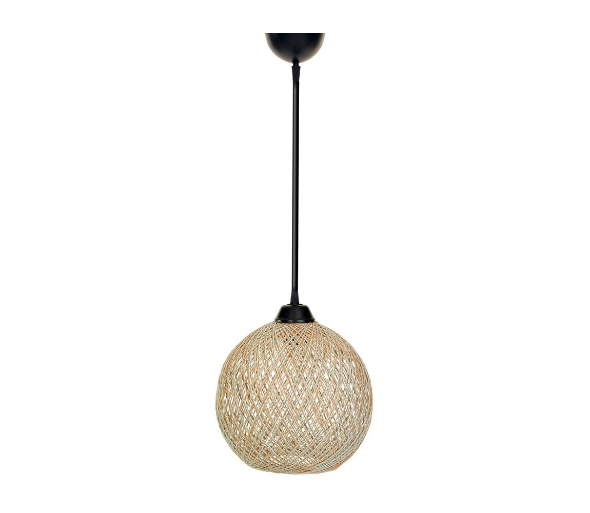 Żyrandol na lince JUTE 1xE27/60W/230V beżowy