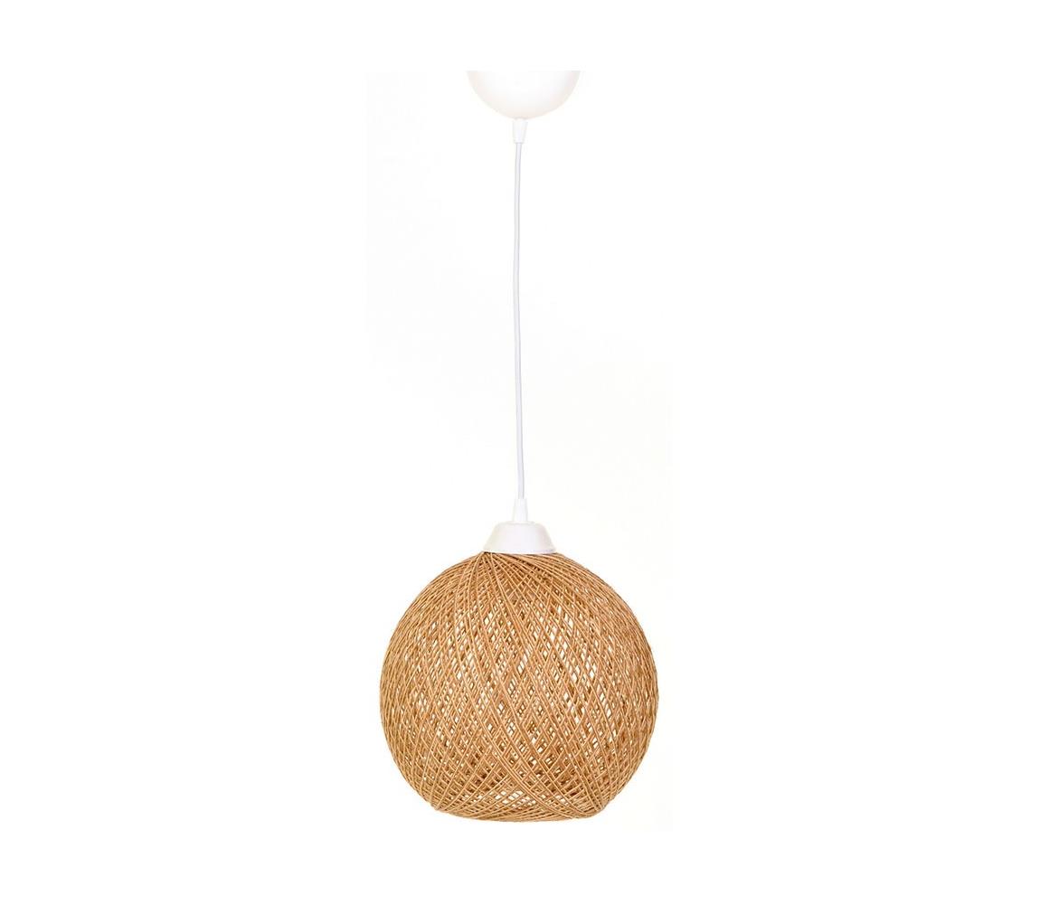 Żyrandol na lince JUTE 1xE27/60W/230V beżowy