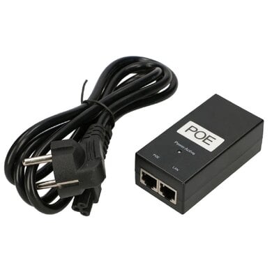 ExtraLink POE 48V-24W POWER ADAPTER WITH AC CABLE (EX.14176)