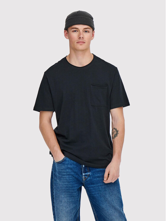 Only & Sons T-Shirt Roy 22022531 Granatowy Regular Fit