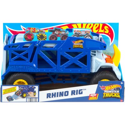 Mattel Monster Trucks Transportowiec ciężarowy Nosorożec HFB13