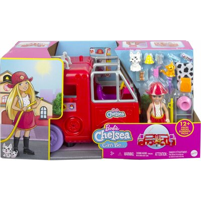 Mattel Chelsea Wóz strażacki Zestaw do zabawy + lalka HCF86 HCK73