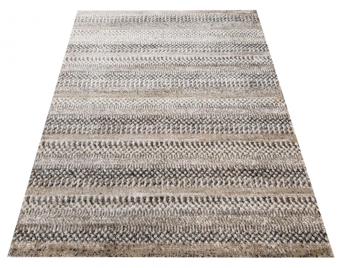 Beżowy prostokątny dywan do przedpokoju G5-A77