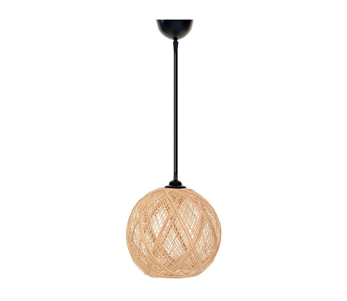 Żyrandol na lince JUTE 1xE27/60W/230V beżowy