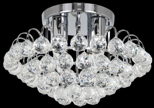 Zdjęcia - Żyrandol / lampa Elem LAMPA sufitowa 6773/4 8C  metalowa OPRAWA crystal glamour chrom 