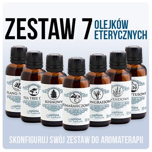 Zestaw 7 naturalnych olejków eterycznych Optima Natura (7x30ml)