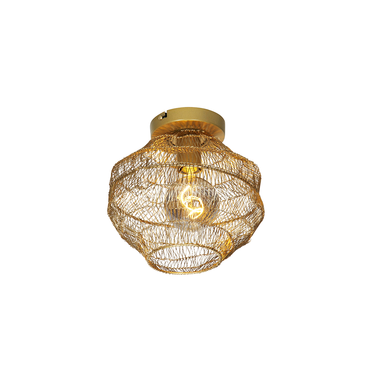 QAZQA Orientalna lampa sufitowa złota 25 cm - Vadi