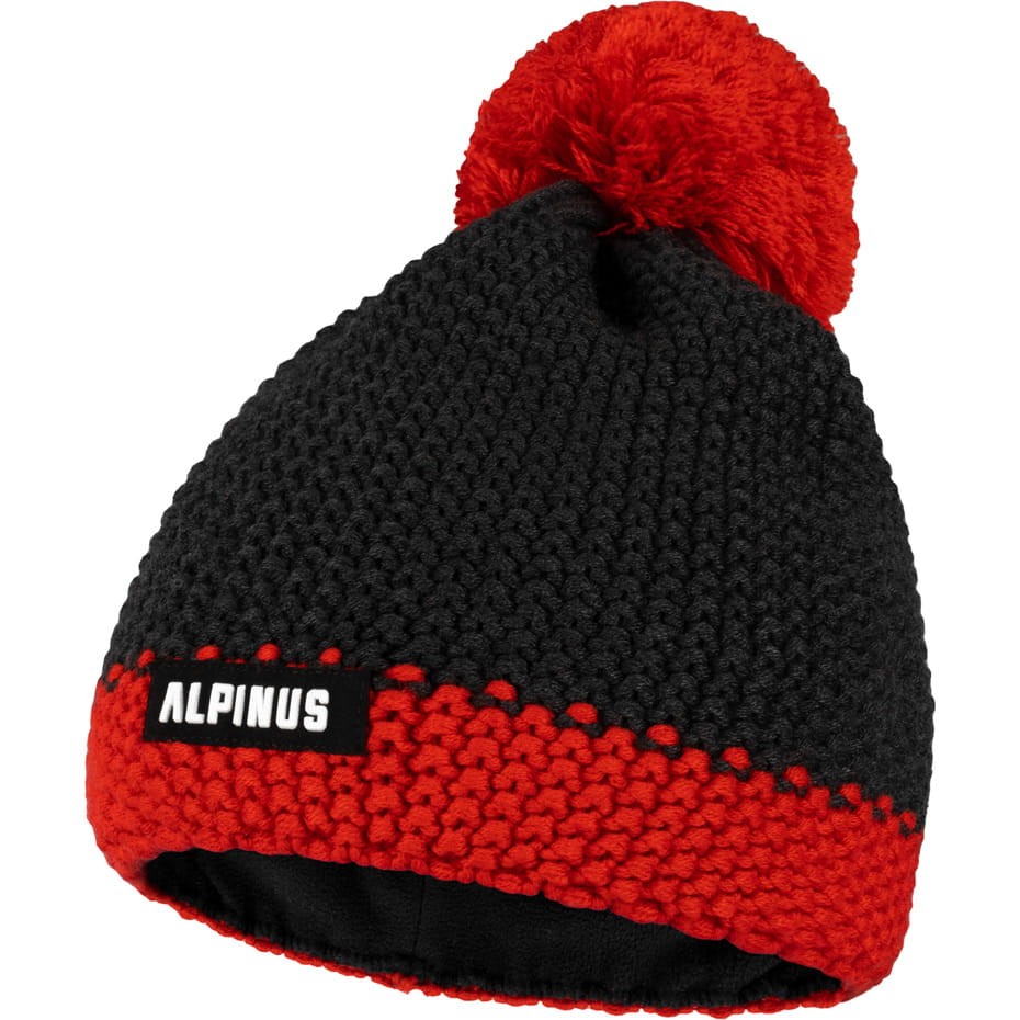 Czapka z merino Alpinus Mutenia Hat czarno-czerwony