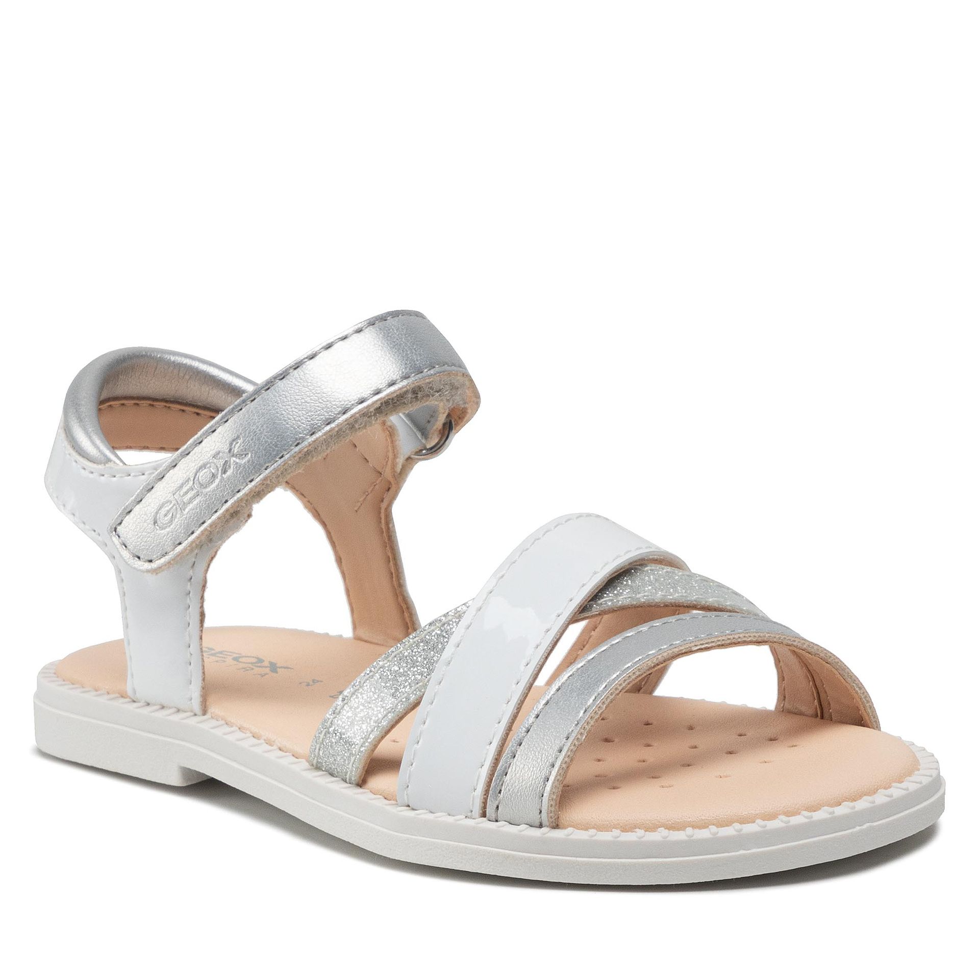 Geox Sandały J S.Karly G. D J5235D 002BJ C1000 M White