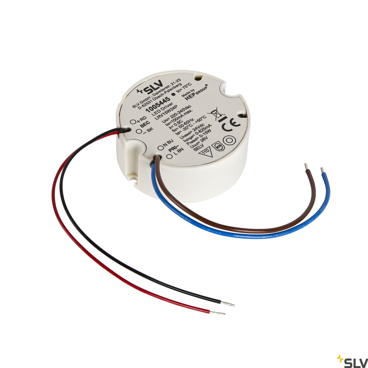 SLV LED DRIVER 15W 1005445 200-240V 24V DC zasilacz 1005445