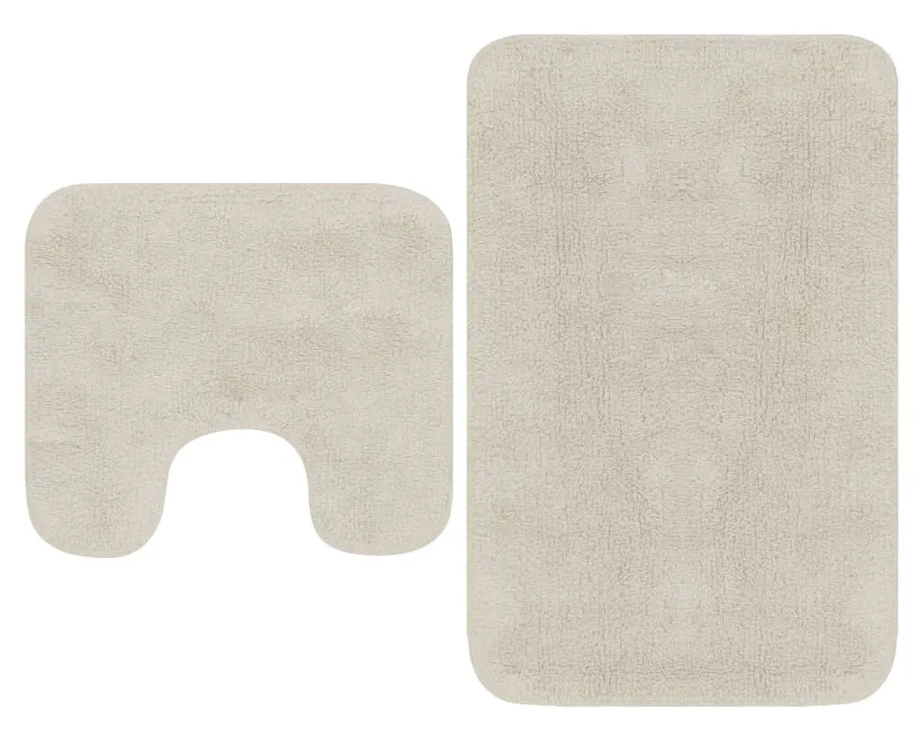 Białe eleganckie chodniczki łazienkowe A8-A84