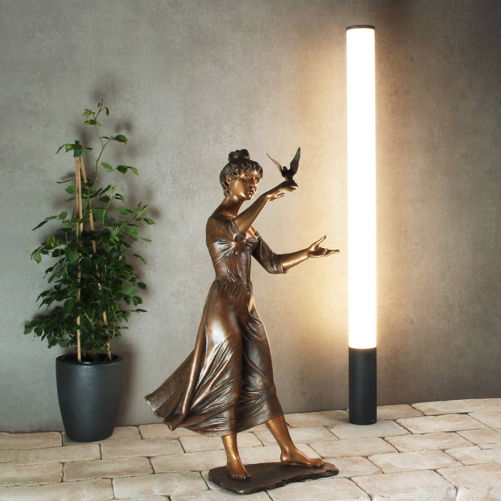 Słupek ogrodowy LED Alhena, wysokość 150 cm