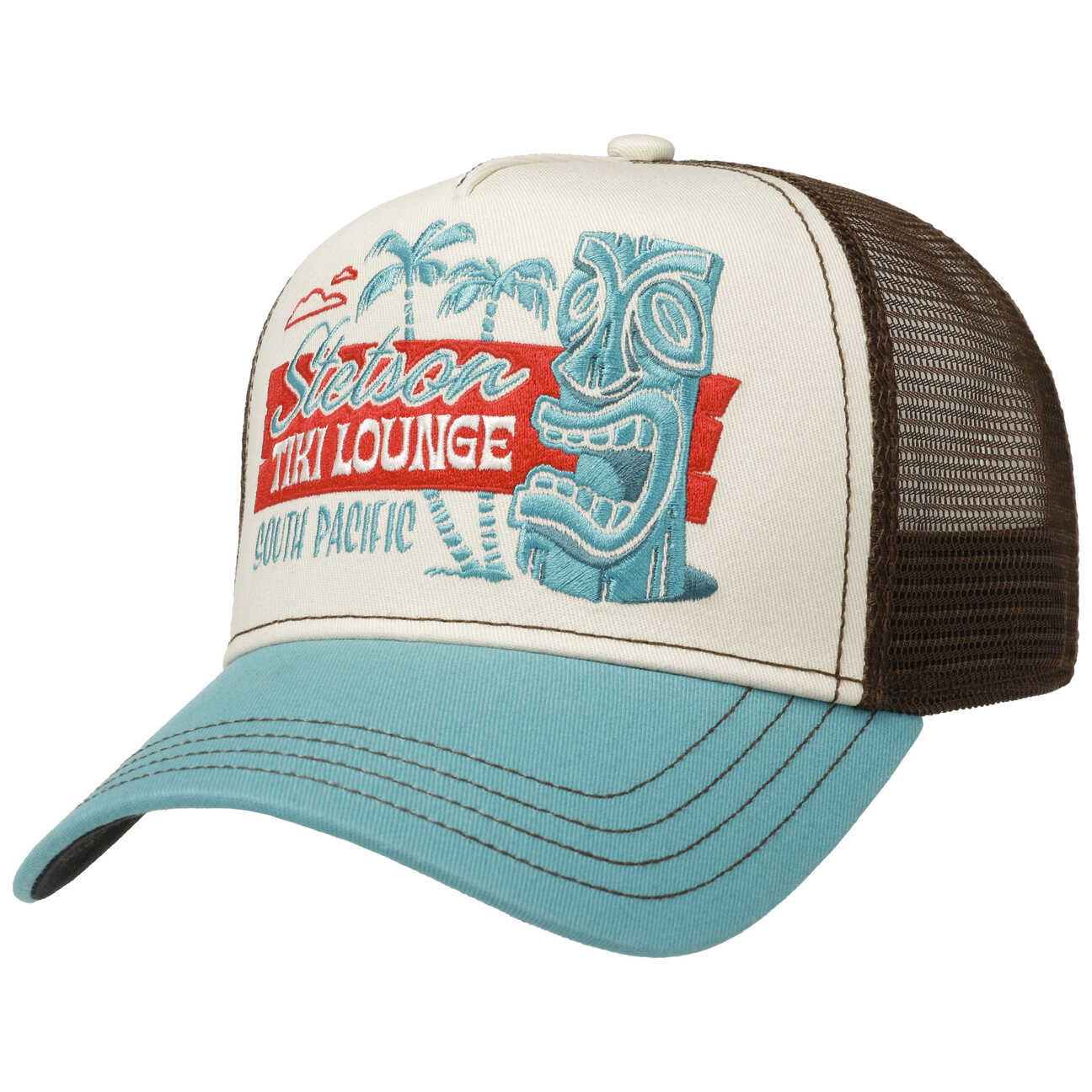 Czapka Trucker Tiki Lounge by Stetson, brązowy, One Size