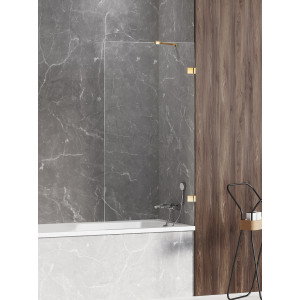 New Trendy EXK-2172 PARAWAN NAWANNOWY AVEXA GOLD SHINE 70x150 CZYSTE 6mm ACTIVE SHIELD