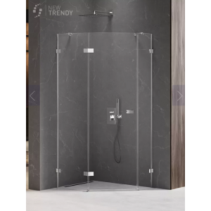 New Trendy EXK-3891 KABINA AVEXA PI$662CIOKąTNA P 100x80x200 CZYSTE 6mm ACTIVE SHIELD