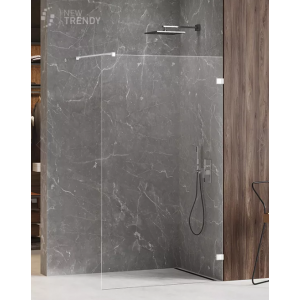 New Trendy EXK-2917 KABINA AVEXA WHITE WALK-IN 60x200 CZYSTE 6mm ACTIVE SHIELD
