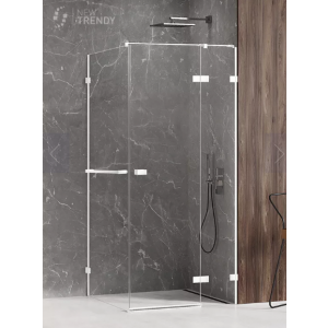 New Trendy EXK-2800 KABINA AVEXA WHITE PROSTOKĄTNA P 90x100x200 CZYSTE 6mm ACTIVE SHIELD