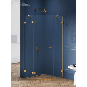 New Trendy EXK-3853 KABINA AVEXA GOLD PI$450CIOKąTNA L 90x90x200 CZYSTE 6mm ACTIVE SHIELD