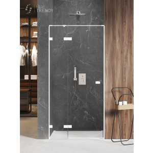 New Trendy EXK-2695 DRZWI WNĘKOWE AVEXA WHITE L 120x200 CZYSTE 6mm ACTIVE SHIELD
