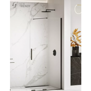 New Trendy EXK-4194 KABINA SMART BLACK WALK-IN 130x200 CZYSTE 8mm ACTIVE SHIELD