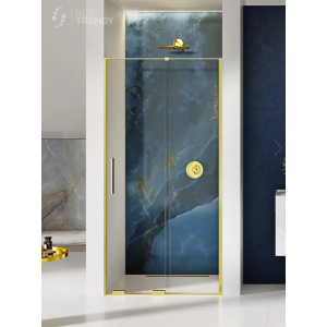 New Trendy EXK-4217 DRZWI WNĘKOWE SMART LIGHT GOLD 140x200 CZYSTE 8mm ACTIVE SHIELD