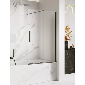 New Trendy EXK-4204 PARAWAN NAWANNOWY SMART BLACK 140x150 CZYSTE 8mm ACTIVE SHIELD