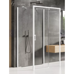 New Trendy K-1004 KABINA PRIME WHITE PROSTOKĄTNA PRZY$732CIENNA L 100x70x200 CZYSTE 6mm ACTIVE SHIELD