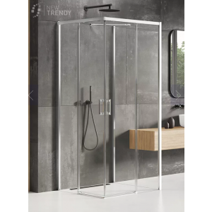 New Trendy K-0905 KABINA PRIME PROSTOKĄTNA PRZY$383CIENNA L 100x80x200 CZYSTE 6mm ACTIVE SHIELD