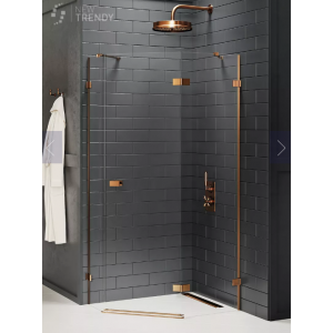 New Trendy EXK-3827 KABINA AVEXA COOPER PI$840CIOKąTNA L 100x80x200 CZYSTE 6mm ACTIVE SHIELD