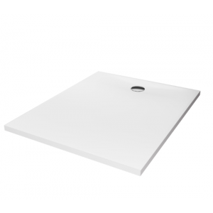 New Trendy B-0515 Brodzik NEX konglomeratowy prostokątny 200x100 biały gładki