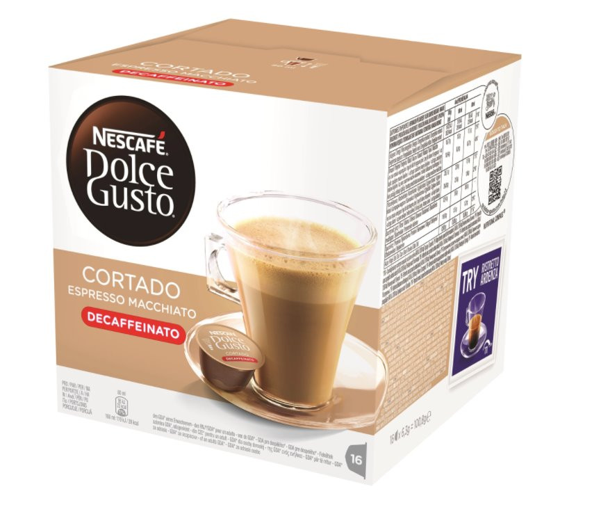 Nescafe Kawa Nescafe Dolce Gusto Cortado de Caffeinato 16 k 7613033494765