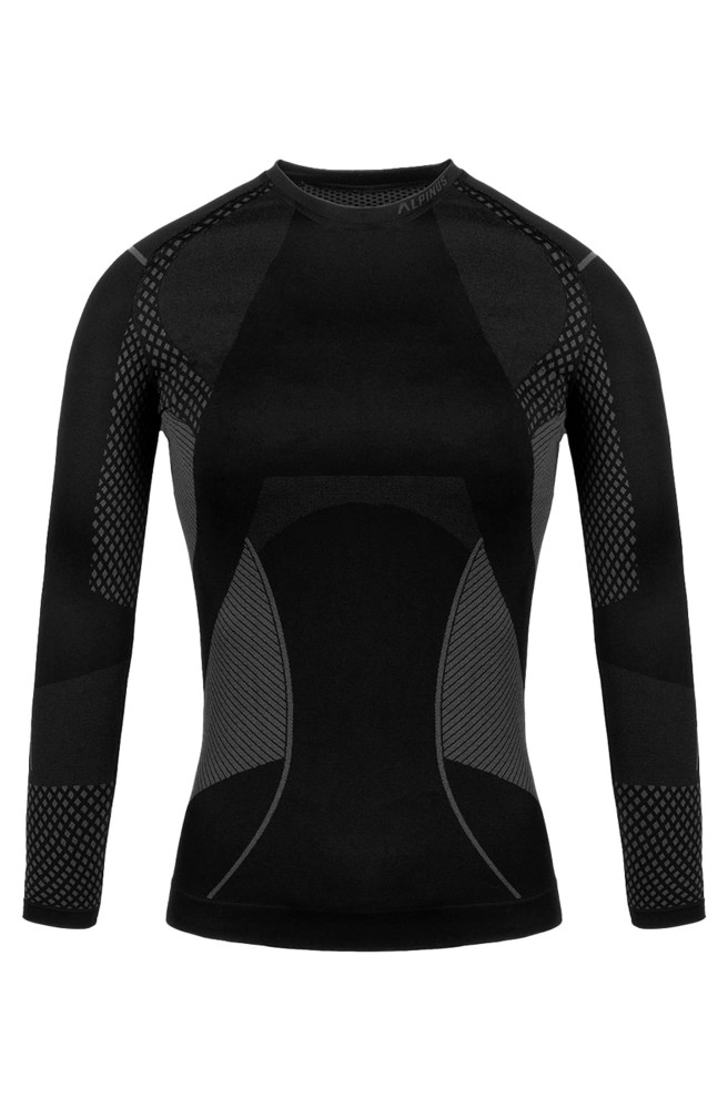 Bluza termoaktywna damska Alpinus Active Base Layer GT43180 czarno-szary