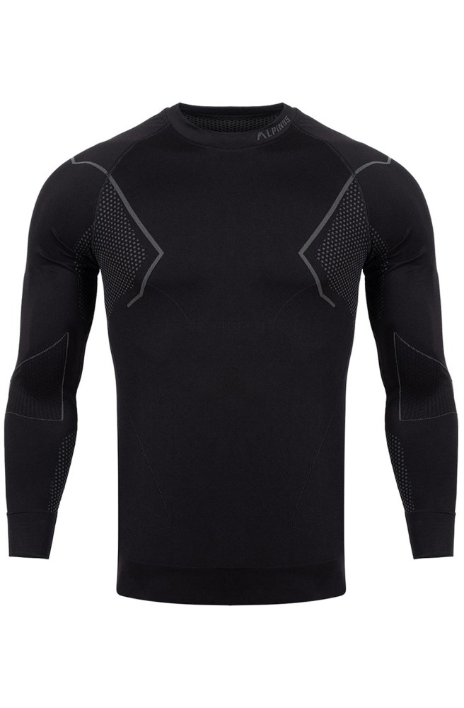 Bluza termoaktywna męska Alpinus Active Base Layer GT43189 czarno-szary