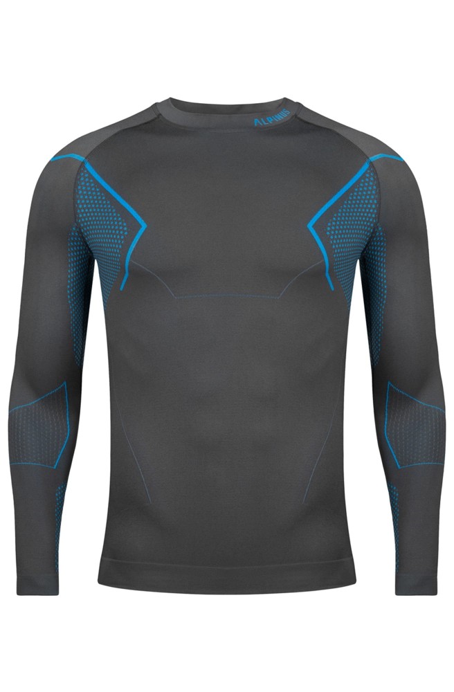 Bluza termoaktywna męska Alpinus Active Base Layer GT43860 szaro-niebieski