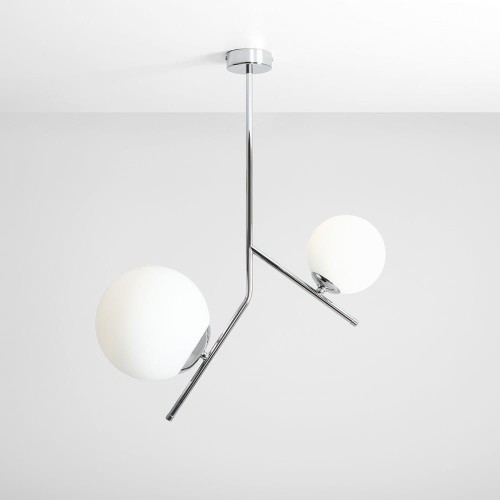 Aldex Lampa sufitowa Luna 2 chrom kule 1011PL/H4