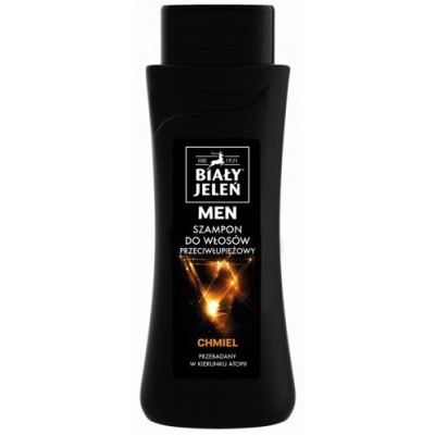 CUSSONS POLSKA S.A. Biały Jeleń For Men wzmacniający szampon przeciwłupieżowy z ekstraktem z chmielu skóry wrażliwej 300 ml 7046684