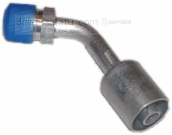 OPTIMA Złącze męskie o-ring 45 stopni aluminium z tuleją nr 8 3/4