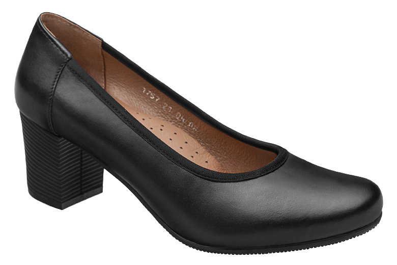 Czółenka na obcasie buty AXEL Comfort 1757 Czarne na Haluksy Kosela Medic 9757