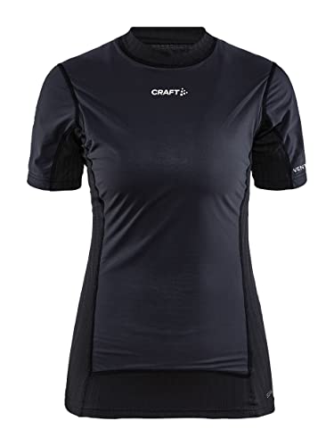 Craft Damskie aktywne EXTREME X WIND SS W topy, czarny/granit, L