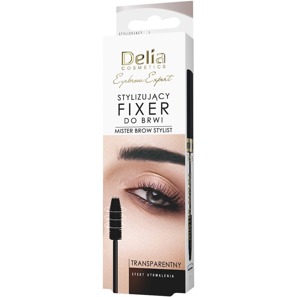 Delia Cosmetics Eyebrow Expert Stylizujący Fixer do brwi Transparentny