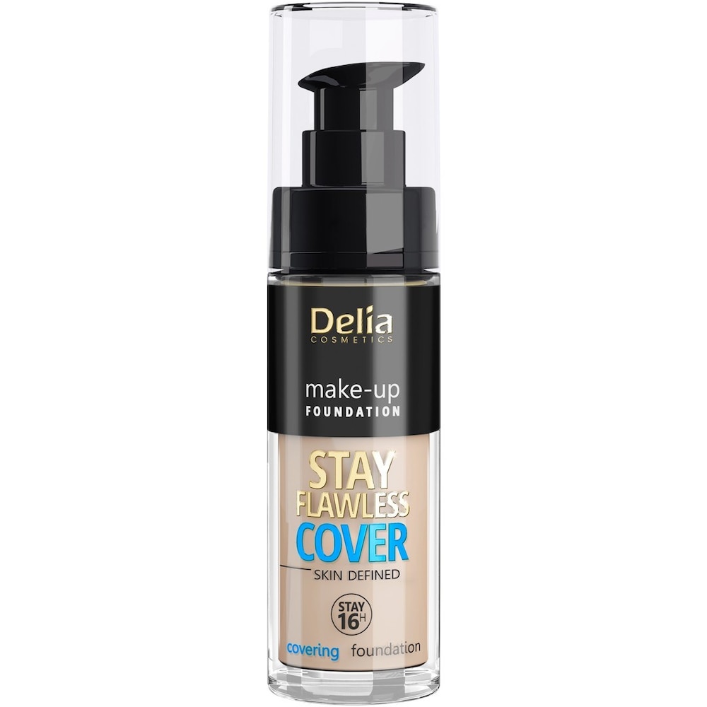 DELIA Cosmetics Stay Flawless Cover Podkład kryjący 16H nr 505 Honey 30ml