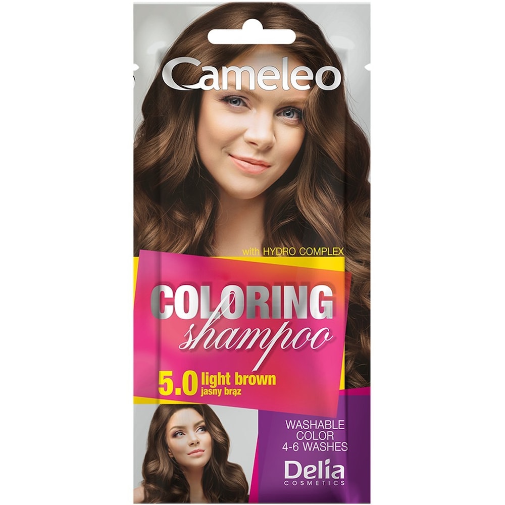 DELIA Cosmetics Cameleo Szampon koloryzujący 5.0 jasny brąz