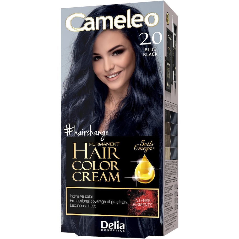 DELIA Cosmetics Cameleo HCC Farba permanentna Omega+ nr 2.0 Blue Black 1op