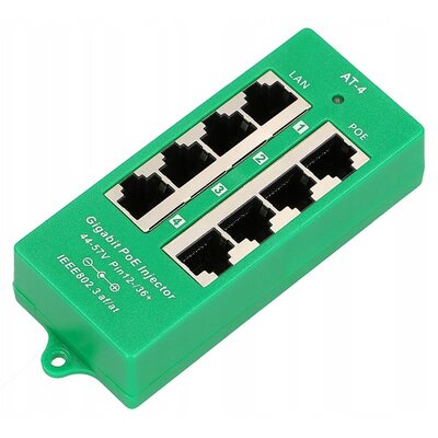 ExtraLink ExtraLink EXTRALINK ACTIVE POE INJECTOR 4 PORT GIGABIT 802.3AT/AF MODE A EX.12554